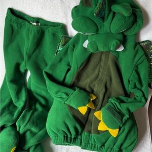 Green Winged Dragon Kids Halloween Costume - EUC